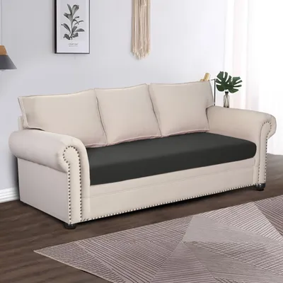 Produktbild von Sofa Sitzkissenbezug, Stretch Sofabezug, Elastische Sofahusse Sofa Abdeckung, Sofa Sitzkissen Schonbezug Couch Überzug (für 3 Sitzer , Dunkelgrau)