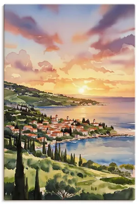 Produktbild von ARTland Leinwandbild Meditterane Impressionen Größe: 40x60 cm