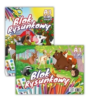 Zdjęcie produktu dla Blok rysunkowy A3/20K 80g (10szt)