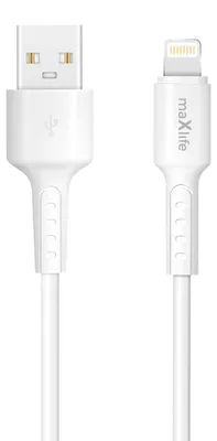 Zdjęcie produktu dla Maxlife Kabel Mxuc-13 Usb-A - Lightning 1,0 M 3A Biały