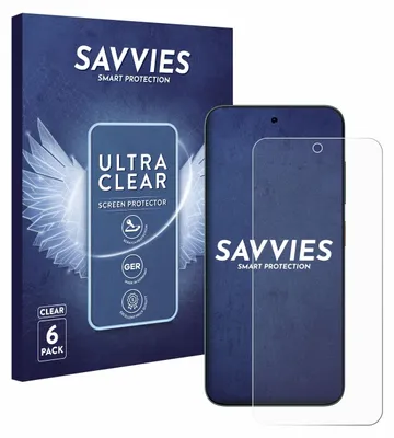 A product box and a screen protector for a smartphone.