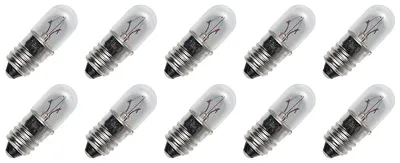Produktbild von Signallampe E10 T10 Glühlampe 6,3V 0,63W 2500K 10 Stück