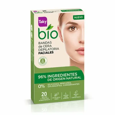 Produktbild von Taky Bio Gesichtswachsstreifen 20 Einheiten