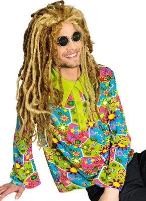 Produktbild von Kostüm Flower Power Herr Hemd Love und Peace Größe: 50-52