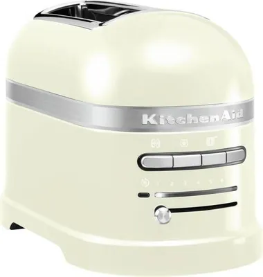 Produktbild von KitchenAid 5KMT2204EAC  2-Scheiben-Toaster  1250 Watt Auftaufunktion Bräunungskontrolle 1250 Watt Creme