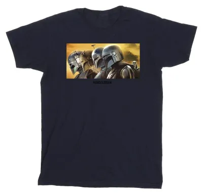 Immagine prodotto di Star Wars - Maglietta "The Mandalorian" da uomo BI47430 (L) (blu navy)