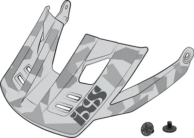 Produktbild von iXS Helmschirm Trigger FF Camo , Grau Camo, M/L