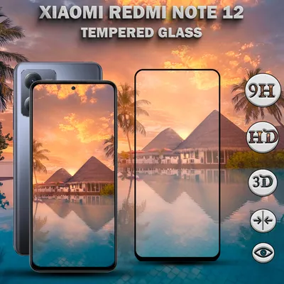 Obrázek produktu pro Xiaomi Redmi Note 12 - tvrzené sklo 9H - 3D ochrana displeje v super kvalitě