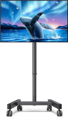 Produktbild von Famanu TV-Ständer für 13-50 Zoll Fernseher - Höhenverstellbar mit 30 Grad Neigung