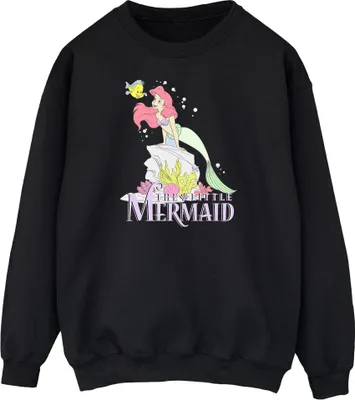 Produktbild von Disney - "The Little Mermaid Faded Nostalgia" Sweatshirt für Herren BI48799 (XL) (Schwarz)
