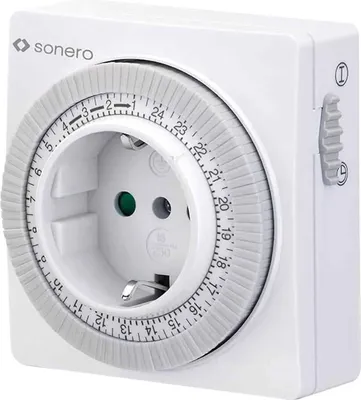 Image de SONERO Minuteur X-MOT-10, mécanique, IP20, 350 Watt, blanc