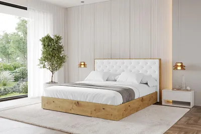 Produktbild von ALTDECOR Polsterbett mit Bettkasten -  ENZO3 - 180x200 Weiß- Bett mit Matratze H3/H4, Kopfteil, Boxbett, Doppelbett mit Stauraum