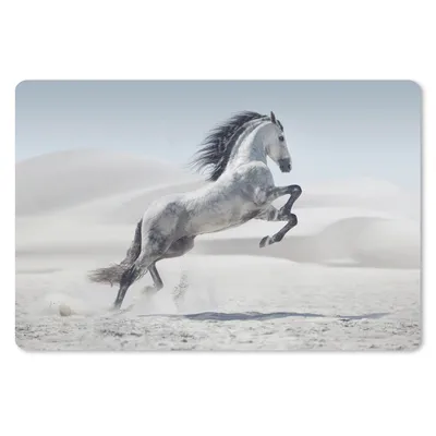 Produktbild von MuchoWow® Mauspad Mousepad Pferd - Tiere - Sand - Natur 27x18 cm - Mousepads - Maus Mat - Pad - Mausunterlage - Büroartikel - Desk Matten