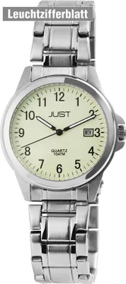 Produktbild von Just "Baroon" Herrenuhr mit Edelstahlband, 3-Zeiger, Datumsanzeige
