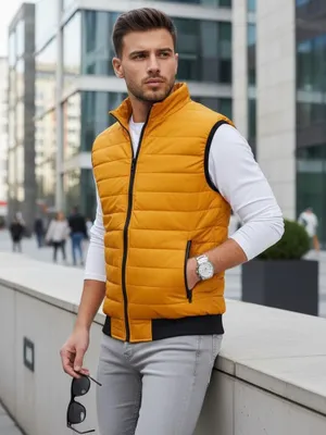Productafbeelding van Dstreet Heren vest Techkipp, geel, maat XL