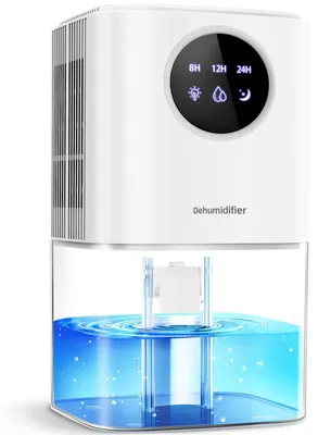 Obrázok produktu pre Elektrický odvlhčovač vzduchu - Kapacita: 1700 ml - Výkon: 22,5 W - Farba: biela - Vhodný do domácnosti a menších priestorov