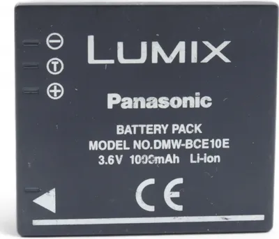 Produktbild von Panasonic DMW-BCE10E, Lithium-Ion (Li-Ion), Schwarz