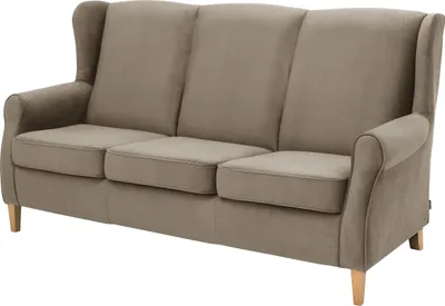 Produktbild von Max Winzer Sofa 3-Sitzer Lorris - Flachgewebe hellbraun - Maße: 193 x 86 x 103 cm