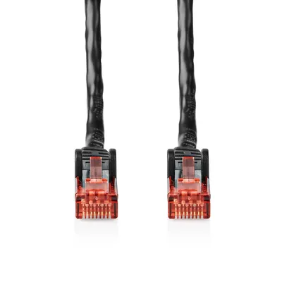 Image de Câble réseau CAT6 | RJ45 Male | RJ45 Male | U/UTP | 75.0 m | Dehors | Rond | PE | Noir | Label