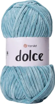 Produktbild von YarnArt Dolce 860 Plüschwolle, Kinderprojekte, 100% Polyester, Blau Töne