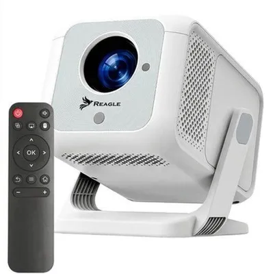 Obrázek produktu pro Projektor Beamer Full HD 1080p - 420 ANSI lumen, Android 14 - rozlišení 1920 x 1080 - LED - bílý - pro domácí kino