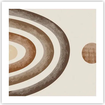 Produktbild von Poster - Poster ohne Rahmen - Stück geometrisch Boho - 50x50 cm - Wand Bild - Wanddeko - Wandbilder - Kunstposter - Wandposter - Bilder - Kunstdruck - Wanddekoration - Wandbild - P2XAC50x50-4841