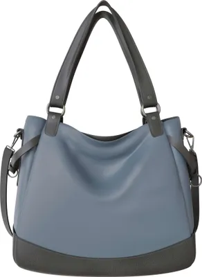 Produktbild von Damen Vegane Shopper Tasche Hobo Bag Umhänge Tasche  30655 Blue J