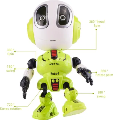 Immagine prodotto di Mini robot parlante con registrazione per bambini, giocattolo per bambini, giocattolo con controllo tattile, regali di compleanno