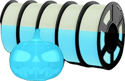 Zdjęcie produktu dla filament 3D, efekt świecenia, bez pęcherzyków powietrza, PETG NOC-5WTB