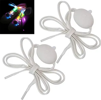 Zdjęcie produktu dla 1 para LED LIGE LEGE LIGHT WASHERFORTE SHOELACES BATTERAILE BRIDGE SHOOT LACES f��r Party Hip Hop Dancing Skating Running Cosplay