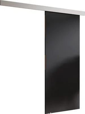 Produktbild von KIER FURNITURE Schiebetür Komplettset MALIBU 100, Schiebetür, Sliding Door, Innentüren Komplettset,Universal Tür, Türblatt Innen Graphit 106x205x1,6 cm