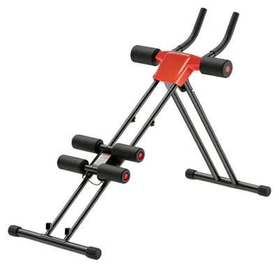Image de Appareil d'entraînement pour les abdominaux, résistance réglable, design peu encombrant, noir