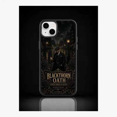 Image de Coque pour iPhone 14 Plus, étui de protection pour téléphone avec motif "Schwarzdorn" – LUNØIR ©