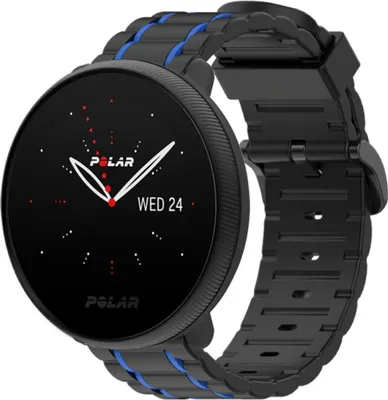 Produktbild von Strap-it Polar Ignite 2 Sport Schnallenarmband (Schwarz/Blau)