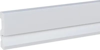 Produktbild von PROVISTON Sockelleiste 20 x 90 x 2000 mm Moderne Fußleiste Eckiges Profil Hochwertige Fußleiste Kunststoff Weiß Wasserfest, Robust und Langlebig