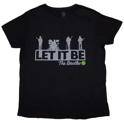 Zdjęcie produktu dla The Beatles Rooftop (Back Print) Black S Damskie Koszulka