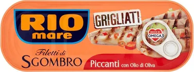 Produktbild von Rio Mare filetti di Sgombro scharf gegrillte Makrelenfilets mit Olivenöl 120g