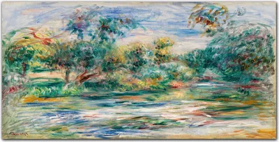 Produktbild von Coloray Bild aus Leinwand 140x70 Leinwand Dekoration - Wald