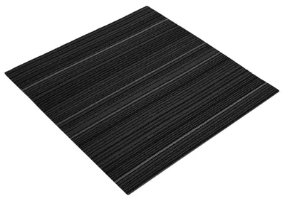 Zdjęcie produktu dla Płytki dywanowe vidaXL w paski, ciemnoszare, 50 x 50 cm, 36 szt.
