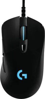 Obrázek produktu pro Herní myš Logitech, kabelová, rozlišení 16 000 dpi, rolovací kolečko, podsvícená, 6 tlačítek, port USB 2.0(910-005632)