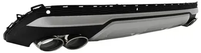Imagen del producto de Difusor trasero para Audi Q7 SUV, modelo 4M, restyling de 2020 a 2025. Incluye embocaduras de escape con diseño SQ7.