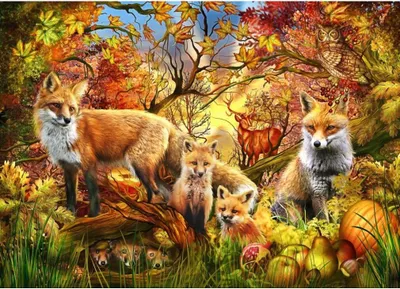 Produktbild von BLUEBIRD Puzzle Kouzlo podzimu 1500 dílků