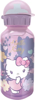 Immagine prodotto di Borraccia per la scuola Tataway 370 ml Hello Kitty - Compatta, colorata e sicura per i bambini, perfetta per gli zaini e per l'uso quotidiano
