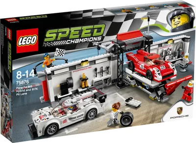Produktbild von LEGO® Speed Champions Porsche 919 Hybrid and 917K Pit Lane 75876
