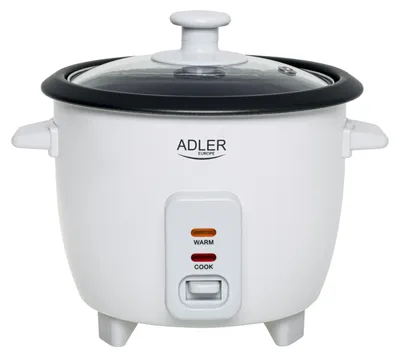 Zdjęcie produktu dla Urządzenie do gotowania ryżu Adler | AD 6418 | 300 W | 0,6 L | Liczba programów 2 | Biały