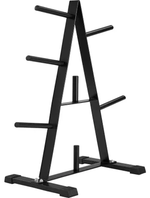 Produktbild von tectake® Hantelscheibenständer mit 7 Aufnahmen bodenschonende Kunststoffkappen, Belastbarkeit 200 kg