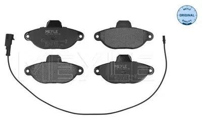 Produktbild von MEYLE 025 214 3617/W Bremsbeläge Vorne für FIAT PANDA (169) PUNTO (188) Seicento / 600 Schrägheck (187) PUNTO (176) CINQUECENTO (170)