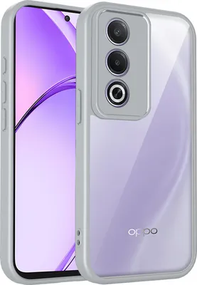 Obrázek produktu pro Pouzdro pro Oppo K12x průhledný zadní kryt s TPU rámečkem, odolné proti nárazům Šedá