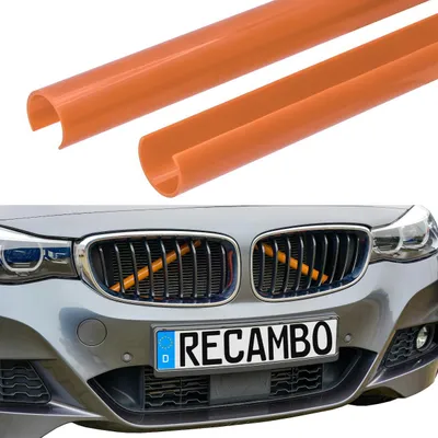 Produktbild von Kühler Grill Zierleisten V Streben passend für BMW 3er G20 G21 G28 | Orange