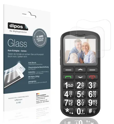 Image de 2x Protection ecrán pour Ufferson G180 mat Verre souple Film Protecteur 9H dipos